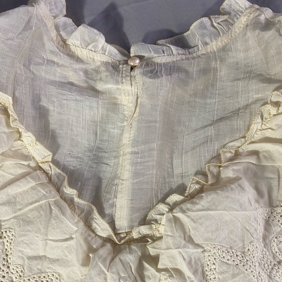 SHEIN Cream Ruffle Blouse Sold Out - Picture 6 of 6